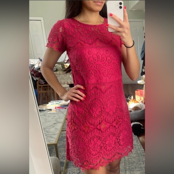 Free People All Over Lace Mini Dress - Picture 1 of 7